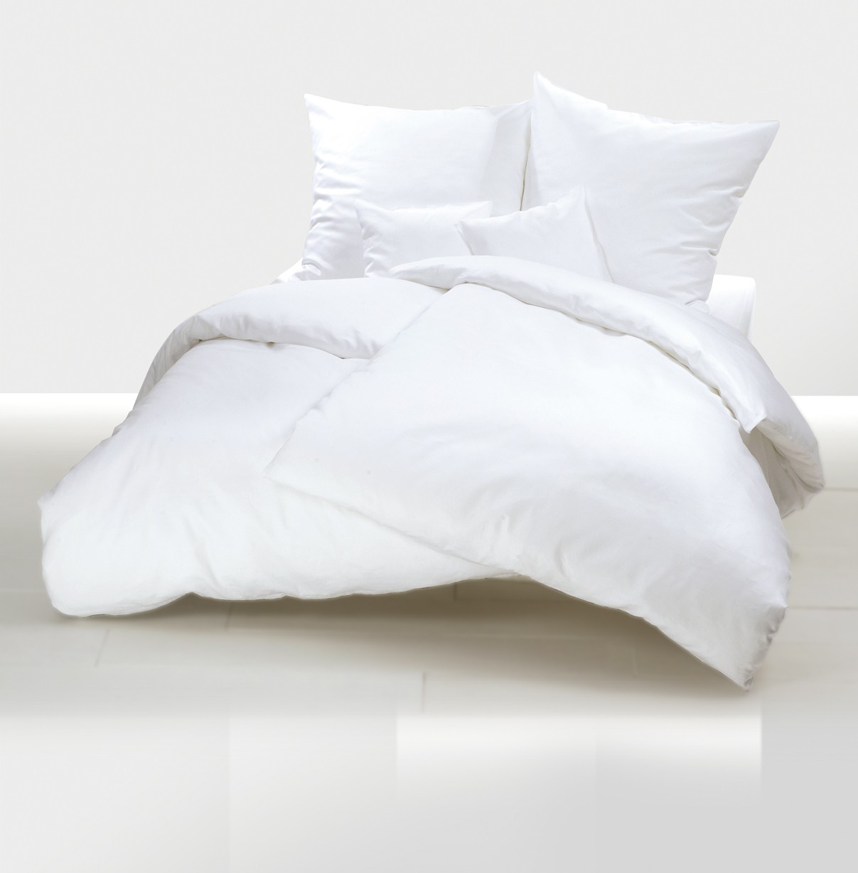 Drap housse MOLLETON, blanc, bonnet de 25 cm, 210 g/m², 100x200 cm